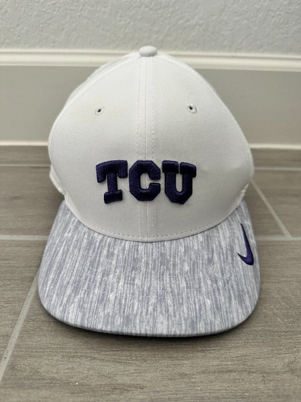 Nike Classic99 Texas Christian Horded Frogs Fitted One Size Hat Dad Cap